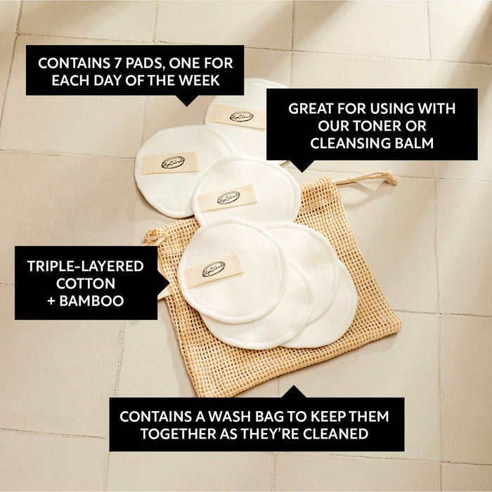 product image-5,Cotton + Bamboo Makeup Remover Pads