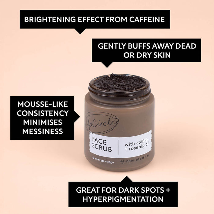 product image-9,Face Scrub with Coffee + Rosehip Oil